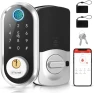 Превью Smart Keyless Entry Door Lock - Fingerprint Electronic Deadbolt Touchscreen Keypad — Smart Lock, SMONET