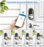 Превью Smart Lock for Front Door, 2 Lever Handles, Fingerprint Keyless Entry, App Control Biometric Door Lock Set, Touchscreen... — Smart Lock, Veise