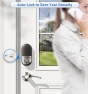 Превью Smart Lock for Front Door, 2 Lever Handles, Fingerprint Keyless Entry, App Control Biometric Door Lock Set, Touchscreen... — Smart Lock, Veise