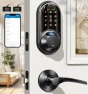 Превью Smart Lock for Front Door, 2 Lever Handles, Fingerprint Keyless Entry, App Control Biometric Door Lock Set, Touchscreen... — Smart Lock, Veise