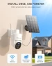 Превью Solar Security Cameras Wireless Outdoor, 2K WiFi Cameras for Home Security, 360° PTZ Surveillance Camera with PIR, Color... — Security Camera, Techage