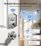 Превью WiFi Smart Keyless Entry Door Lock with Handle — Smart Lock, TEEHO