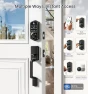 Превью Smart Fingerprint Front Door Lock Set, App Control, 8-in-1 Keyless Entry Deadbolt with Lever Handle — Smart Lock, Veise
