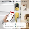Превью Smart Lock Front Door with Handle, Keyless Entry Door Lock Set, Fingerprint Smart Deadbolt with App Bluetooth,... — Smart Lock, SMONET