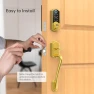 Превью Smart Lock Front Door with Handle, Keyless Entry Door Lock Set, Fingerprint Smart Deadbolt with App Bluetooth,... — Smart Lock, SMONET