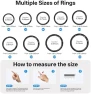 Превью Health Fitness Tracker Ring — Smart Ring, Domhong