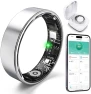 Превью Smart Ring with Sleep Monitoring, Step Counting, Heart Rate, Blood Oxygen for iOS and Android, No Subscription Fee, IP68... — Smart Ring, Free Shark