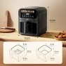 Превью Air Fryer, 6.4Qt Stainless Steel with 8 Presets — Air Fryer, Bear