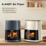Превью Air Fryer 6QT with Window, Square Airfryer Oven 12-in-1 — Air Fryer, Sweetcrispy