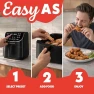 Превью Air Fryer - 7 Qt Large Capacity with LED Display, 12 One-Touch Presets — Air Fryer, Gourmia