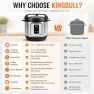 Превью 6QT Electric Pressure Cooker – 12-in-1 Multi Cooker — Multicooker, KINGBULL