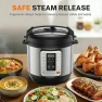 Превью 6QT Electric Pressure Cooker, 16-in-1 & Non-Stick Stainless Steel Multi Cooker — Multicooker, Simple Deluxe