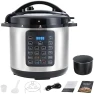 Превью 6QT Electric Pressure Cooker, 16-in-1 & Non-Stick Stainless Steel Multi Cooker — Multicooker, Simple Deluxe