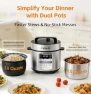 Превью Dual-Pot Electric Pressure Cooker, 12-in-1 Multi Cooker with 6QT Stainless Steel & 5QT Ceramic Pot — Multicooker, Fullwill