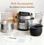 Превью Dual-Pot Electric Pressure Cooker, 12-in-1 Multi Cooker with 6QT Stainless Steel & 5QT Ceramic Pot — Multicooker, Fullwill