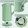 Превью Electric Kettle Quiet, Double Wall Hot Water Boiler BPA-Free, Cool Touch, Cordless — Electric Kettle, COOKTRON