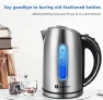 Превью Electric Kettle Stainless Steel, 1.7 Liter Cordless Tea Kettle — Electric Kettle, Aigostar