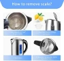 Превью Electric Kettle Stainless Steel, 1.7 Liter Cordless Tea Kettle — Electric Kettle, Aigostar