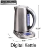 Превью Professional Digital LCD Temperature Control Electric Tea Kettle — Electric Kettle, Hamilton Beach
