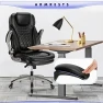 Превью Ergonomic Computer Desk Chair, High Back Leather Chair with Padded Flip-up Arms, Swivel Home Office Chair Upgraded... — Smart Chairs, COLAMY