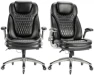 Превью Ergonomic Computer Desk Chair, High Back Leather Chair with Padded Flip-up Arms, Swivel Home Office Chair Upgraded... — Smart Chairs, COLAMY
