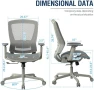 Превью Mesh Office Chair with Ergonomic Design — Smart Chairs, ELABEST
