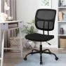 Превью Armless Home Office Chair, Small Ergonomic Mesh Back Desk Chair with Lumbar Support and Wheels — Smart Chairs, CLATINA