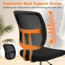 Превью Armless Home Office Chair, Small Ergonomic Mesh Back Desk Chair with Lumbar Support and Wheels — Smart Chairs, CLATINA