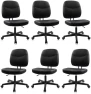 Превью Armless Home Office Chair, Small Ergonomic Mesh Back Desk Chair with Lumbar Support and Wheels — Smart Chairs, CLATINA