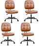 Превью Armless Home Office Chair, Small Ergonomic Mesh Back Desk Chair with Lumbar Support and Wheels — Smart Chairs, CLATINA