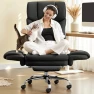 Превью Big and Tall Office Chair, 400LBS Wide Leather Executive Chair, Reversible Armrest for Pets Criss Cross Legged, 135°... — Smart Chairs, FelixKing
