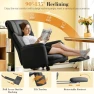 Превью Big and Tall Office Chair, 400LBS Wide Leather Executive Chair, Reversible Armrest for Pets Criss Cross Legged, 135°... — Smart Chairs, FelixKing