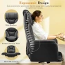 Превью Big and Tall Office Chair, 400LBS Wide Leather Executive Chair, Reversible Armrest for Pets Criss Cross Legged, 135°... — Smart Chairs, FelixKing