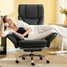 Превью Big and Tall Office Chair, 400LBS Wide Leather Executive Chair, Reversible Armrest for Pets Criss Cross Legged, 135°... — Smart Chairs, FelixKing