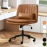 Превью Criss Cross Chair with Wheels Armless Wide Cross Legged Office Chair — Smart Chairs, TUNYI