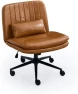 Превью Criss Cross Chair with Wheels Armless Wide Cross Legged Office Chair — Smart Chairs, TUNYI