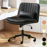 Превью Criss Cross Chair with Wheels Armless Wide Cross Legged Office Chair — Smart Chairs, TUNYI