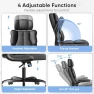 Превью Ergonomic Executive Office Chair with Adjustable Headrest & 90° Flip-Up Arms — Smart Chairs, Kensaker