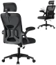 Превью Ergonomic Mesh Office Chair with Adjustable Lumbar Support and Headrest — Smart Chairs, VASAGLE