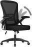 Превью Ergonomic Office Chair, Mid Back Desk Chairs with Adjustable Height, Swivel Chair with Flip-Up Arms and Lumbar Support,... — Smart Chairs, naspaluro