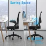 Превью Ergonomic Office Chair, Mid Back Desk Chairs with Adjustable Height, Swivel Chair with Flip-Up Arms and Lumbar Support,... — Smart Chairs, naspaluro