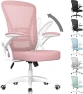 Превью Ergonomic Office Chair, Mid Back Desk Chairs with Adjustable Height, Swivel Chair with Flip-Up Arms and Lumbar Support,... — Smart Chairs, naspaluro