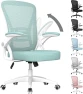 Превью Ergonomic Office Chair, Mid Back Desk Chairs with Adjustable Height, Swivel Chair with Flip-Up Arms and Lumbar Support,... — Smart Chairs, naspaluro