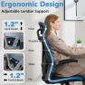Превью Ergonomic Office Chair with Headrest, Lumbar Support & Flip-up Armrests — Smart Chairs, OwgeinSet