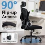 Превью Ergonomic Office Chair with Headrest, Lumbar Support & Flip-up Armrests — Smart Chairs, OwgeinSet
