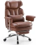 Превью Executive Home Office Desk Chair - Ergonomic Big Tall High Back with Footrest & Lumbar Support, Reclining Height... — Smart Chairs, Sweetcrispy