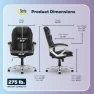 Превью Executive Office Chair with Faux Leather and Mesh, Adjustable Ergonomic Comfy Seat with Lumbar Support — Smart Chairs, Serta