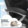 Превью Executive Office Chair with Faux Leather and Mesh, Adjustable Ergonomic Comfy Seat with Lumbar Support — Smart Chairs, Serta