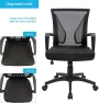 Превью Mid Back Swivel Office Chair with Lumbar Support and Armrest — Smart Chairs, Furmax