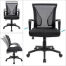 Превью Mid Back Swivel Office Chair with Lumbar Support and Armrest — Smart Chairs, Furmax